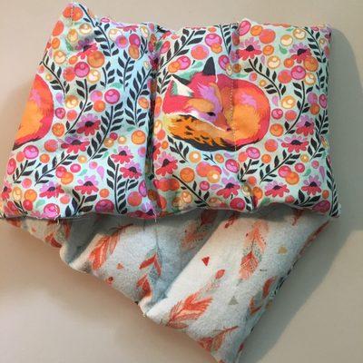 Find a free tutorial on our blog to make this barley heat pack featuring Fox Nap by Tula Pink plus coordinating flannel.