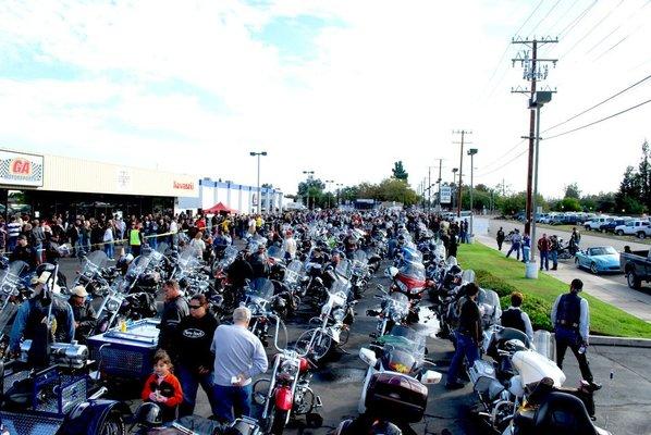 GA Motorsports annual bikers for kids ride they have every November