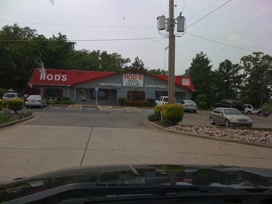 Rod's is set well back from the road. Easy to miss except for the sign.