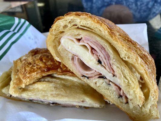 Ham and cheese croissant