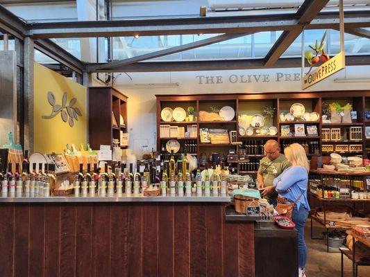 Store interior and tasting station