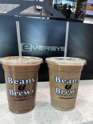 Left Mochaccino and Right one is Frozen Mocha