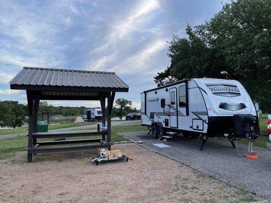 Our first campsite on the day of our purchase.