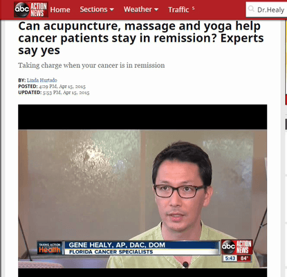 Dr. Gene Healy at Root Healing Acupuncture is on ABC NEWS.(4.15.2015)