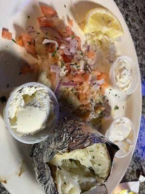 New England Cod Special w/ Baked Potato