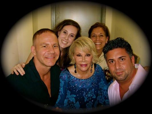 Laughing Buddha Comics with Joan Rivers backstage