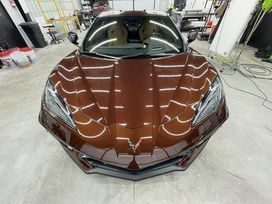 C8 Corvette with a fresh Ceramic Coating.