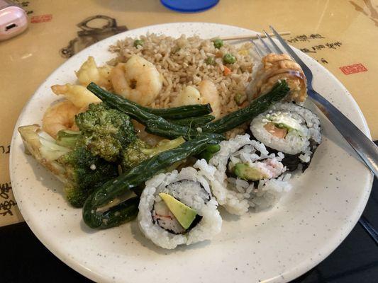 Sushi rice vegetables