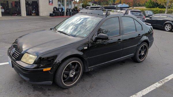 Before...  15 year old car, from CA heat and sun.