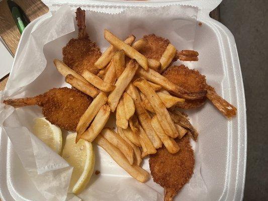 Shrimp and fries