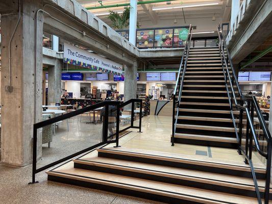 Two floors of dining area