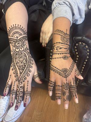 Henna tattoos