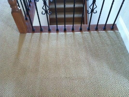 wicker plant basket stain AFTER patch repair