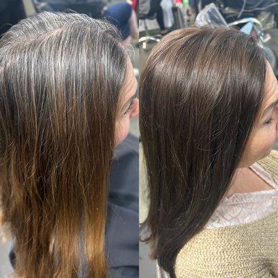 Amazing transformation from Gray and faded to dark and dreamy.