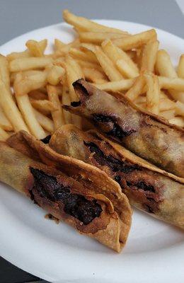 3 burnt taquitos