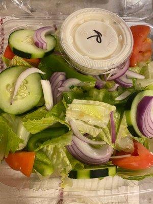 Garden Salad with Ranch