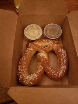 Appetizer pretzel