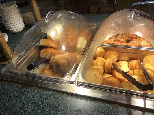 Homemade Rolls and cornbread