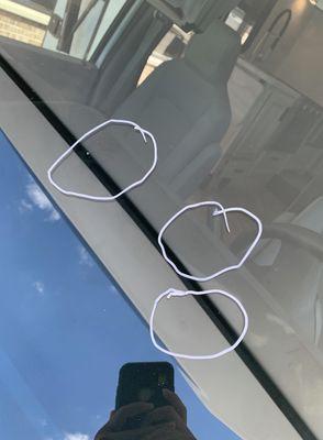 The "scratches " we were charged $350 to replace the whole windshield... ridiculous