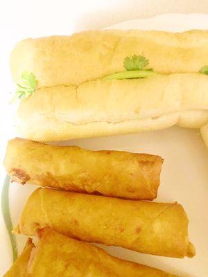 Same Sandwich and Egg rolls.