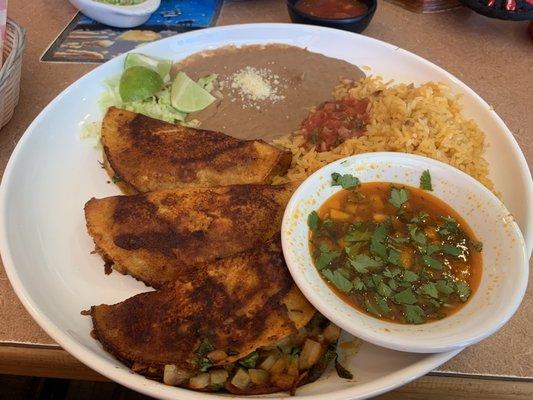 Quesa birria tacos. Fantastic!!