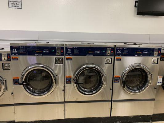 3 brand new triple load express washers! Saves you money and time.