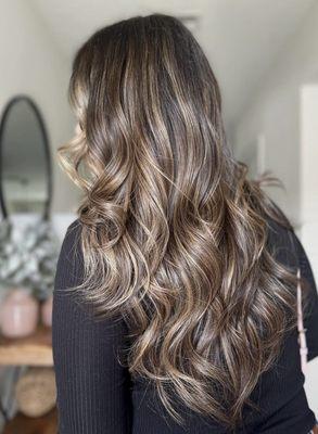 Balayage hair color