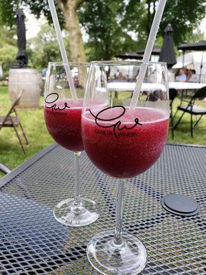 Wine slushies - perfect for a summer afternoon