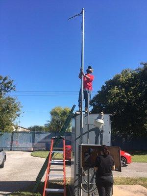 Wireless Radio Antenna Installation  - Ciry of Houston Water Well