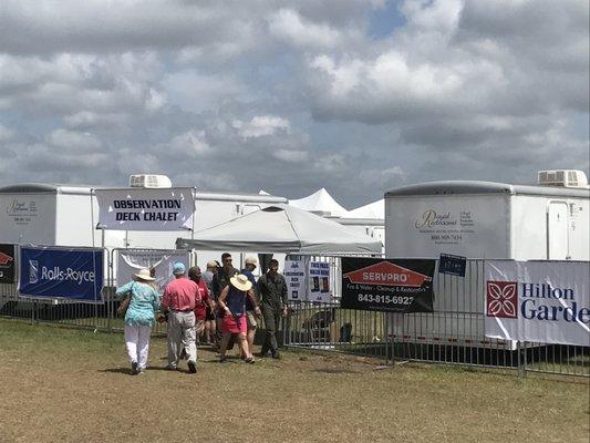 Beaufort Air Show, South Carolina.  Nothing but the best in portable restrooms for the Blue Angels.