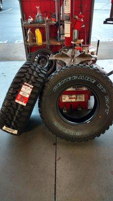 We offer affordable All Terrain Tires, Mud Tires, and Highway Tires for passenger vehicles, trucks, and SUV's.