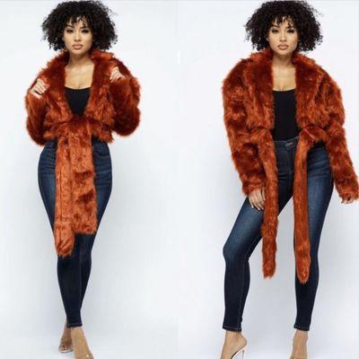 Faux fur jacket