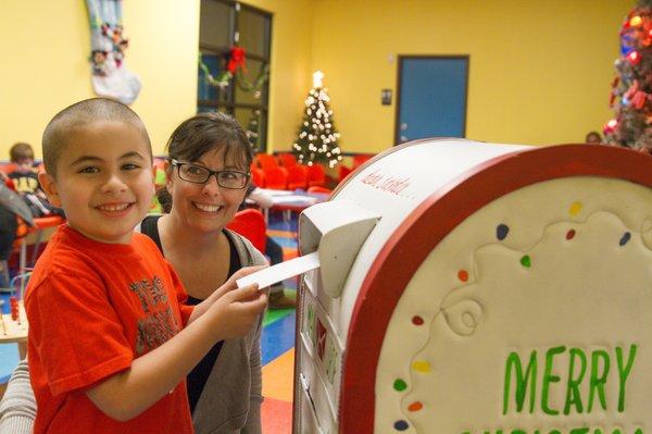 Kids can send their Letters to Santa from our clinics and Santa will write back!