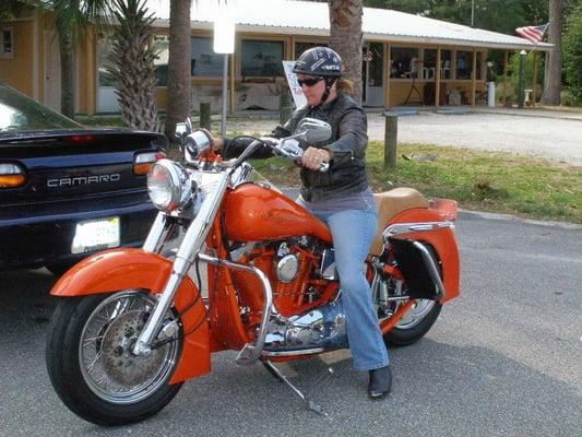 Donna' s custom Harley.