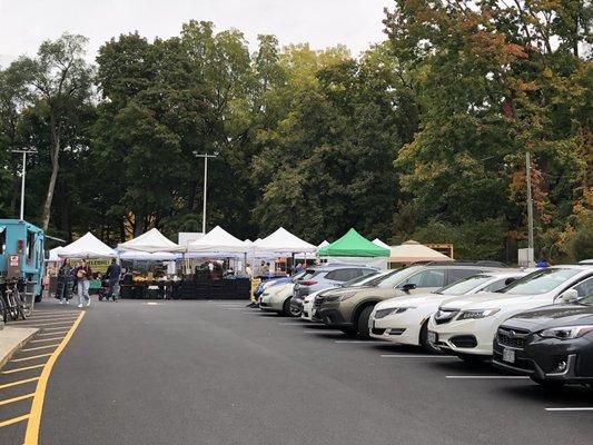 Lots of free parking on Main Street so don't worry if this lot is filled