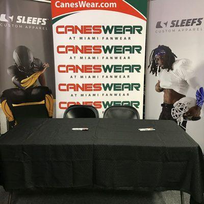 CanesWear and Sleefs Player Signing about to get started...