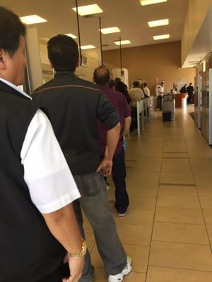 Why I don't bank here...forever long lines at this location!