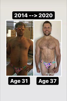 Here is coach Michael's progress photos!  He not just the founder of whole body solutions - he's a member too.