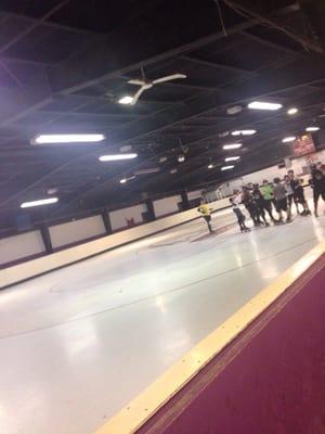 Roller derby practice