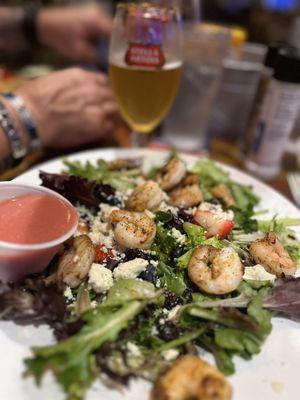 Shrimp Gorgonzola salad