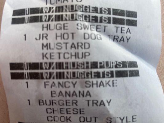 You can see where it says mustard ketchup