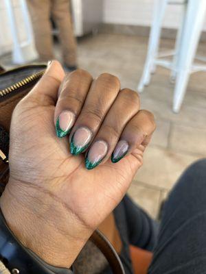 Short Almond French Tip Set