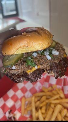 Birria Smash Burger