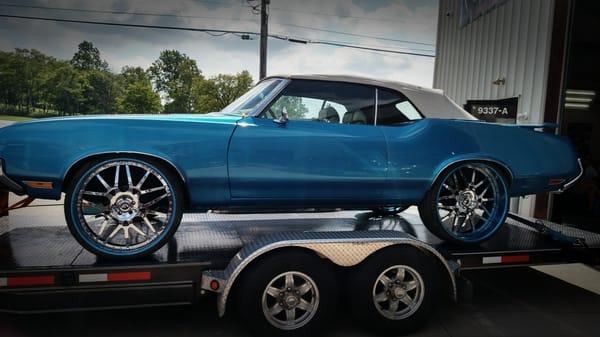 "72" cutlass 442 convertible top we did