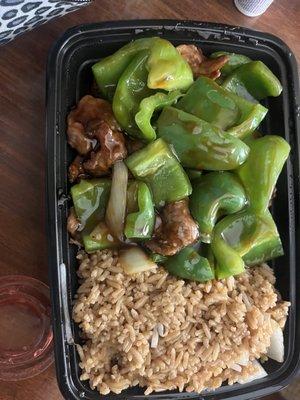 The worst Chinese food that I ever try what a fool! I ordered a Pepper steak combination $13.00 dollars