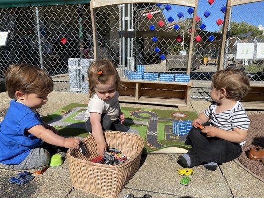 Children are placed in classrooms of the same age group