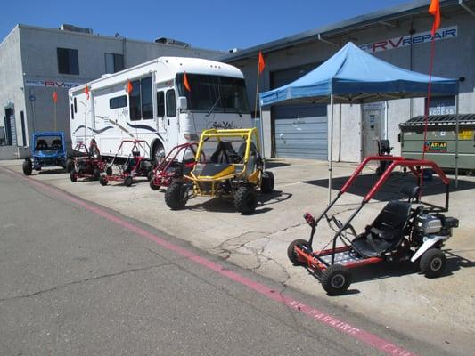 Helping Bayside Church with their 7 Go Karts for this summer's Kids Camp. Go God!