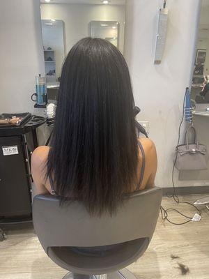 After keratin and trim