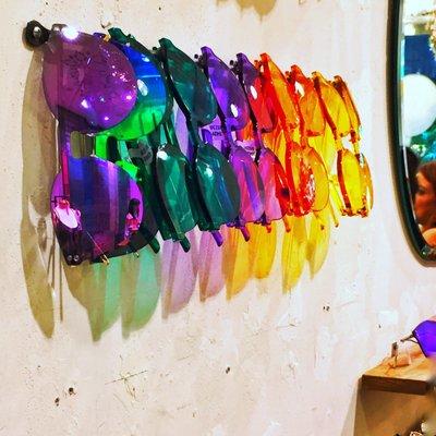 Unicorn color sunglasses.