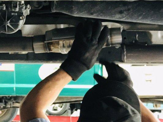 New catalytic converter install